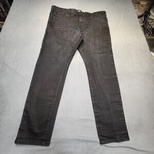 Jordan Craig Jeans Mens 40x30 Black Sean Straight Leg Distressed Denim